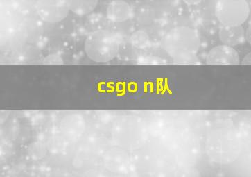 csgo n队